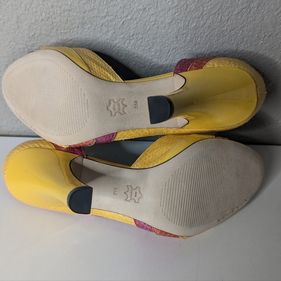 Via Spiga yellow pink orange heels 8 - Picture 5 of 8